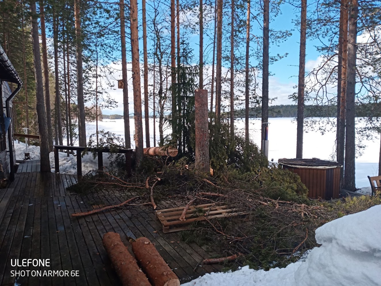 Tämä oli kohde, jossa latva oli turvallista laskea köyden varassa